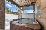 Enjoy a soak after a long day of adventure on the mountain 